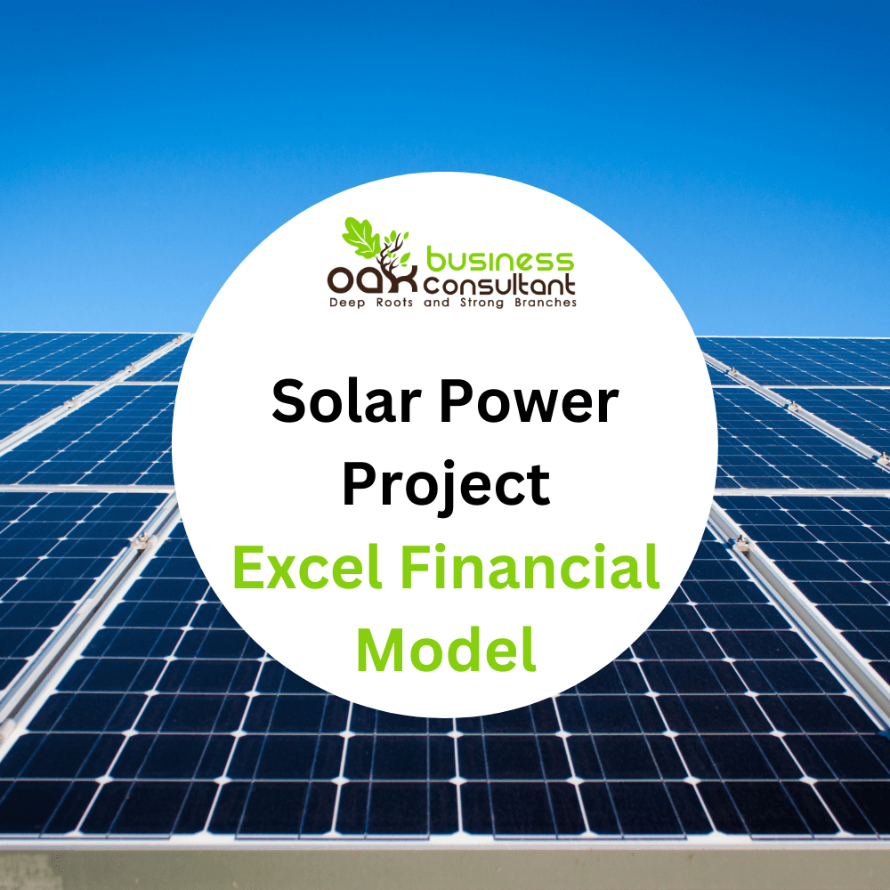 Product Solar Power Project Excel Financial Model - Oak Business Consultant image