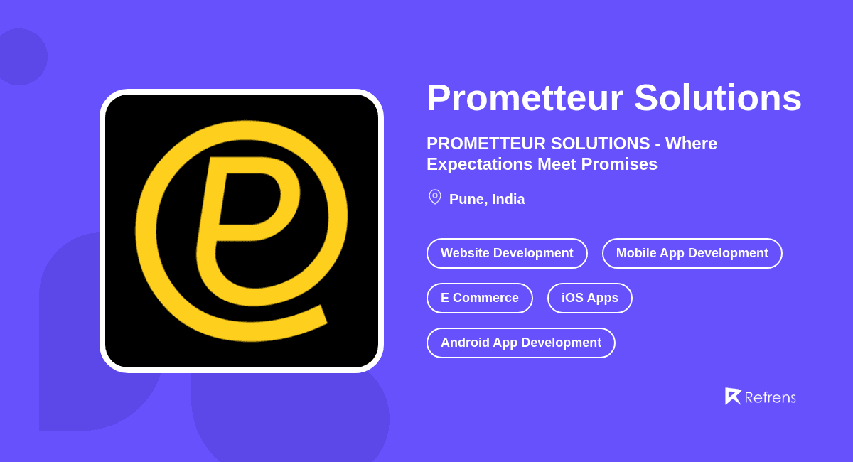 Product Prometteur Solutions | Website Development, Pune -Refrens image