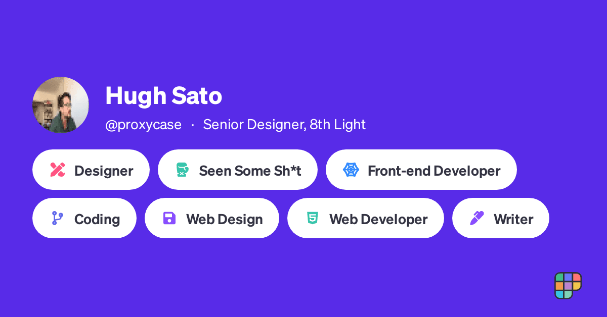 UseCase: Polywork | Hugh Sato - Senior Designer, 8th Light