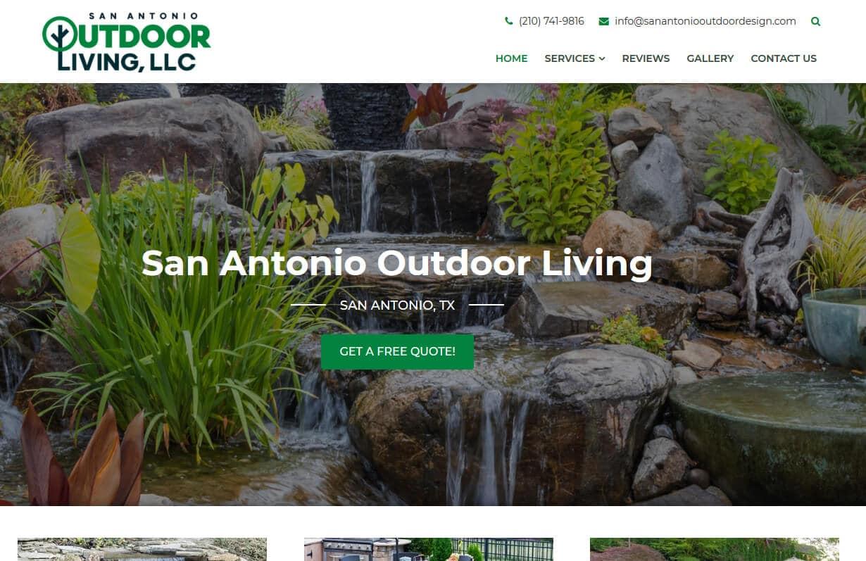 Product San Antonio Outdoor Living Website Developed by Proximate Solutions image