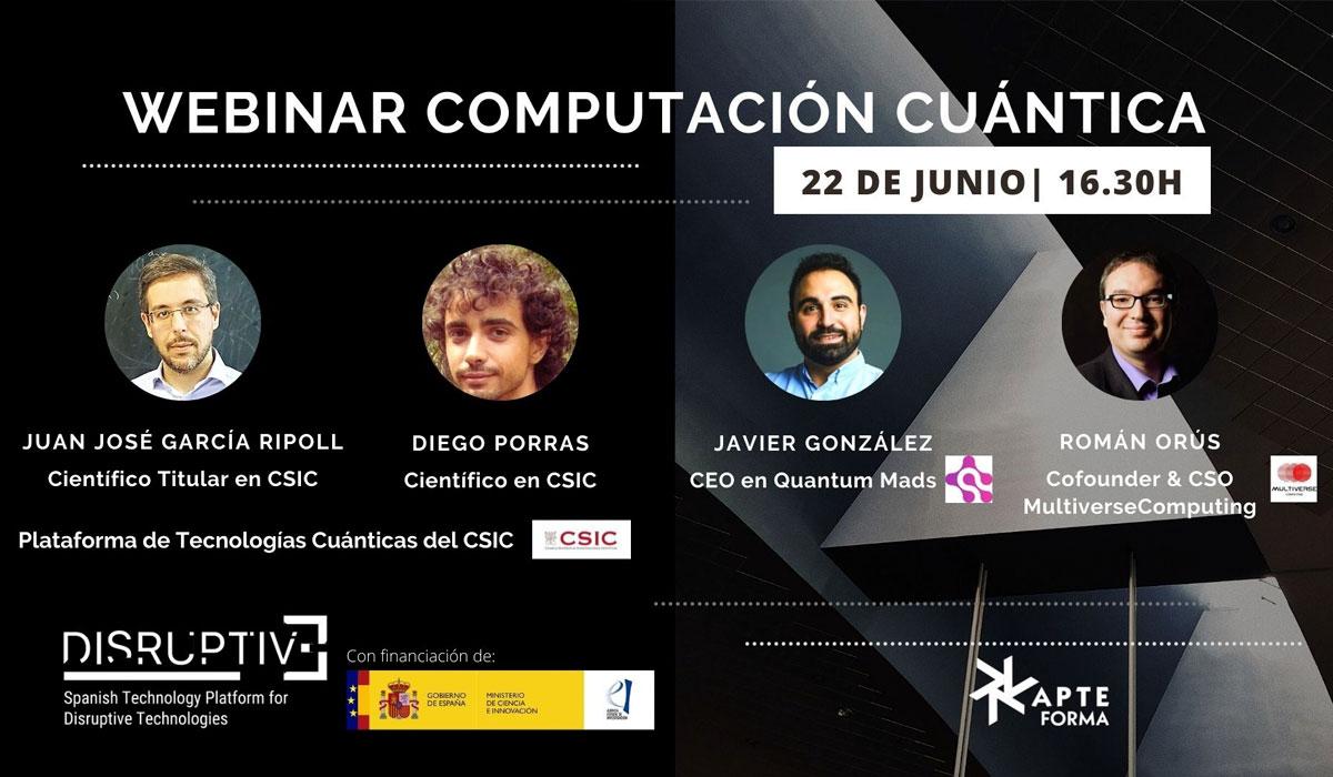 Product Webinar on quantum computing for the association of technology parks of Spain - Quantum Mads image
