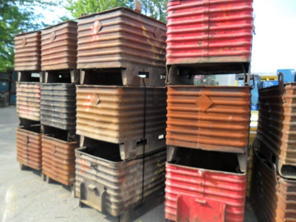 Product Item #470: Steel Corrugated Bins 32" x 48" x 32" o/h (24" ID) | RDR Steel Sales image