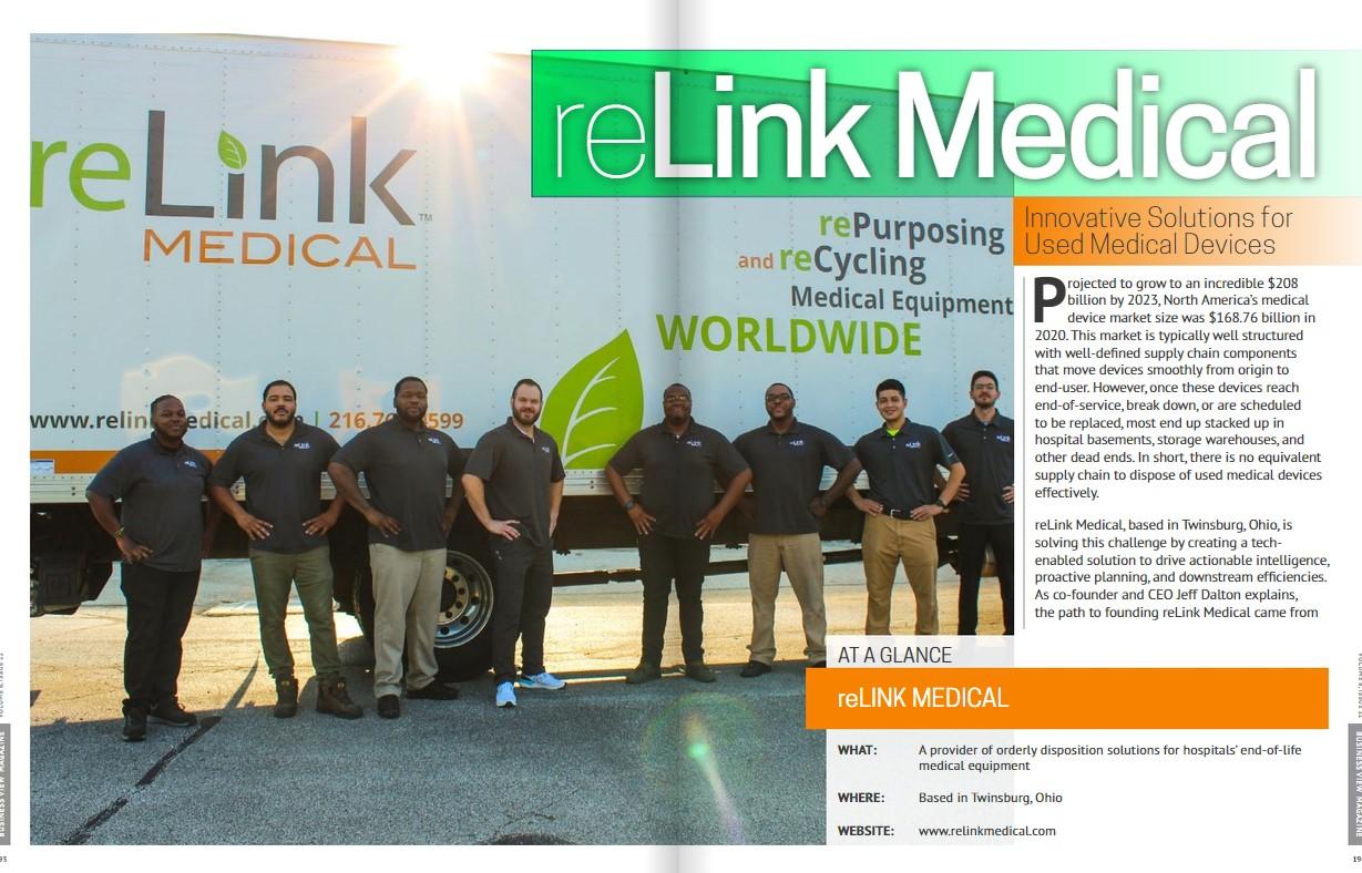 Product reLink Medical Featured in Business View Magazine - reLink Medical image