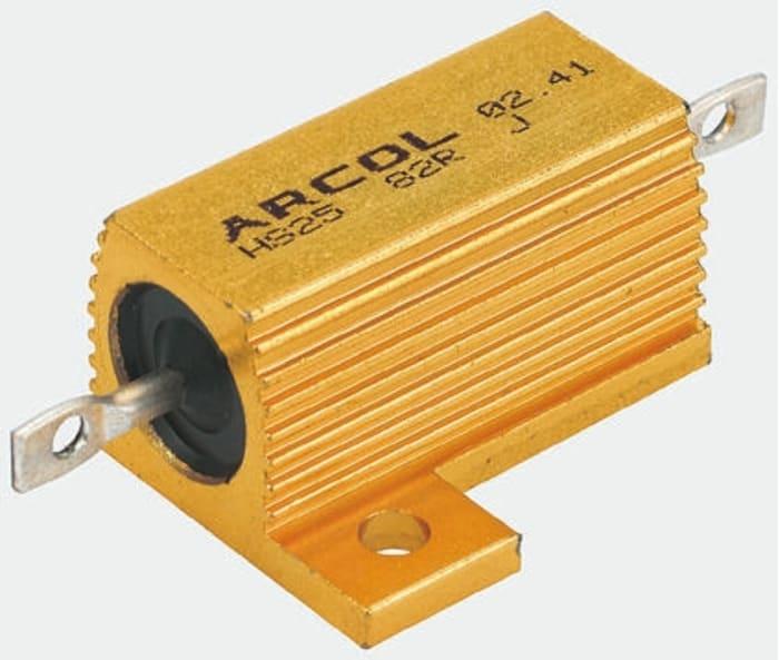 Product HS15 120R J Arcol | Arcol, 120Ω 15W Wire Wound Chassis Mount Resistor HS15 120R J ±5% | 160-584 | RS Components image