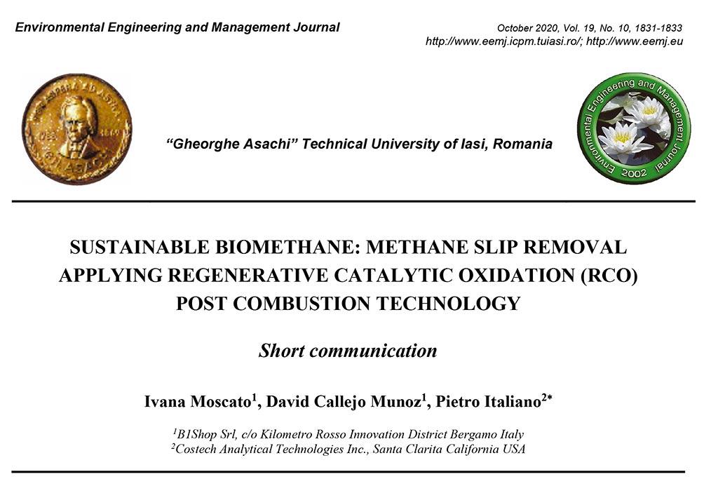Product Sustainable Biomethane: methane slip removal – RESILCO image