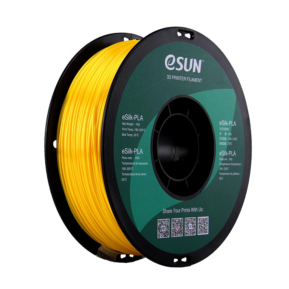 Product Buy eSUN eSilk PLA Filament 1.75mm 1Kg in Yellow Color Online at Best Price image