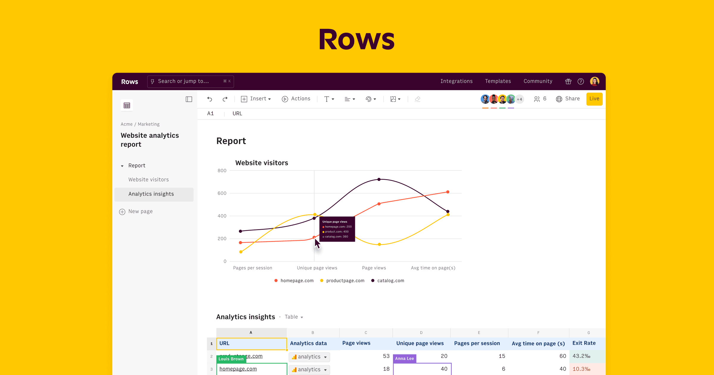 Product: Rows — The new way to spreadsheet