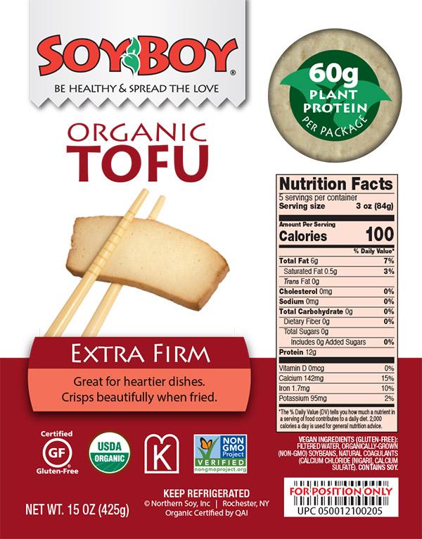Product Extra Firm Tofu - Organic, Gluten Free, Kosher, Non-GMO - SoyBoy image