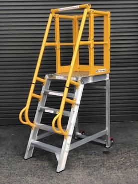 Product Aluminium Work Platform Ladders - Staraluminium.com.au image