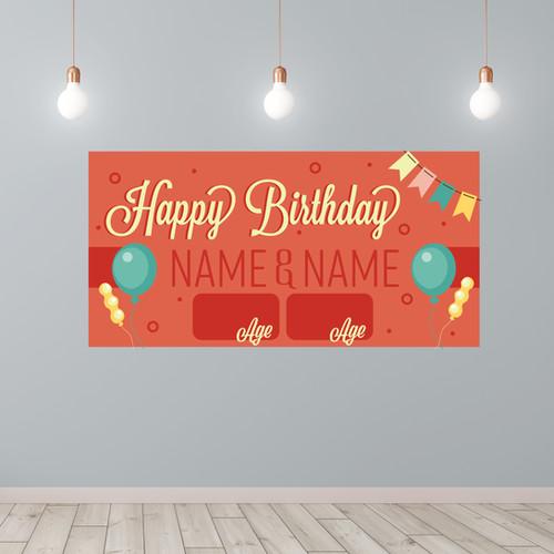 Product: Birthday Banner - For Two | Sign Solutions