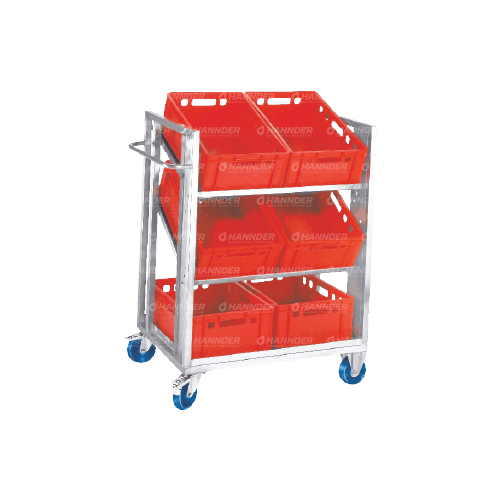 Product Euro Case Transport Trolley with Shelves | Hannder image