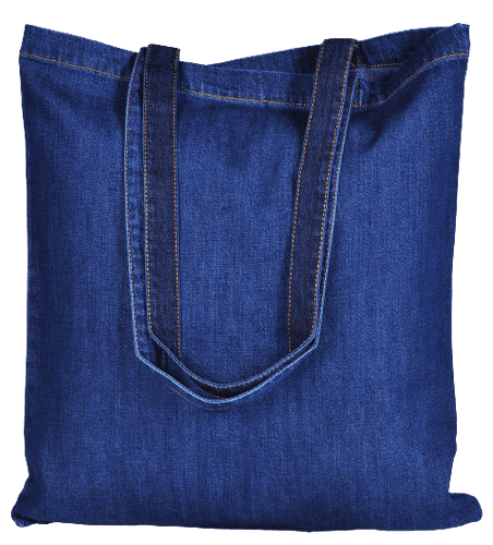 Product ATMOS GREEN 12 PACK RECYCLED COTTON BAGS (INDIGO) | Atmos Green image