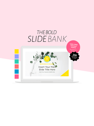 Product: The Bold Slide Bank | We Are Visual