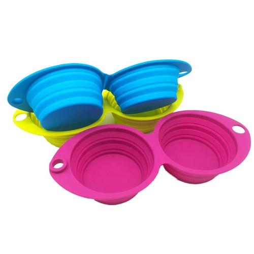 Product Eco-Friendly Silicone Double Bowl | Posh Paws image