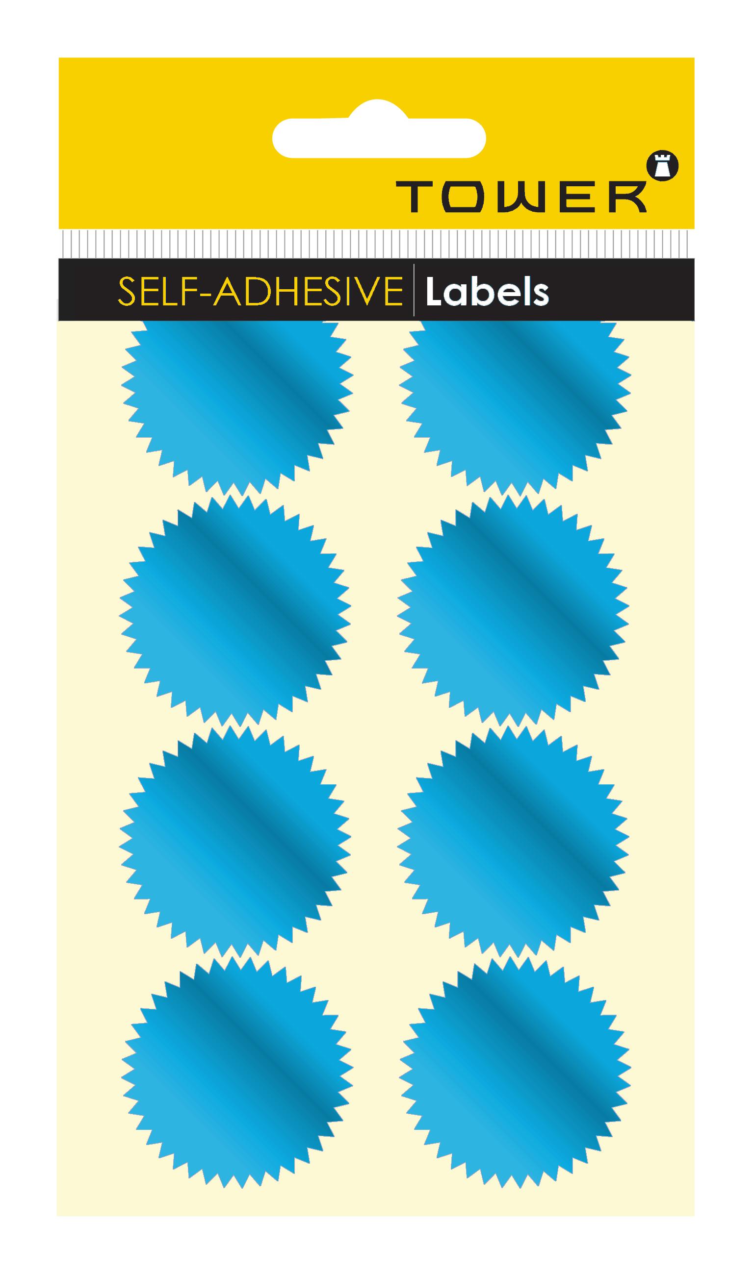 Product Tower Notarial Seals (77) - 40mm Metallic Blue - StickerandLabelSA.co.za | Order Stickers & Labels Online image