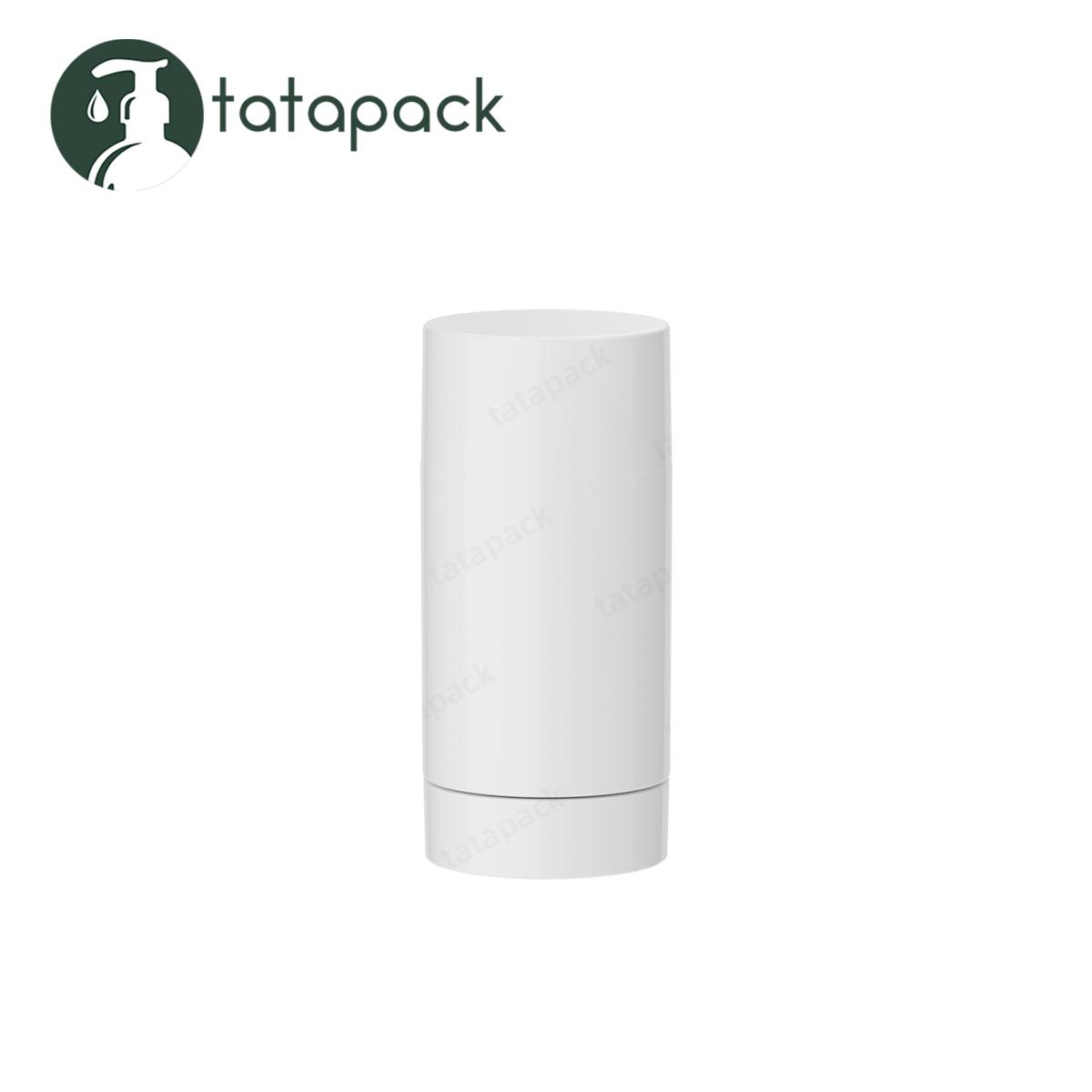 Product Plastic Glossy White 30g Deodorant Container for Deodorizing Cream, Empty 30ml Twist up Deodorant Tube for Cosmetic Blush Sticks - Tatapack Cosmetic Packaging image