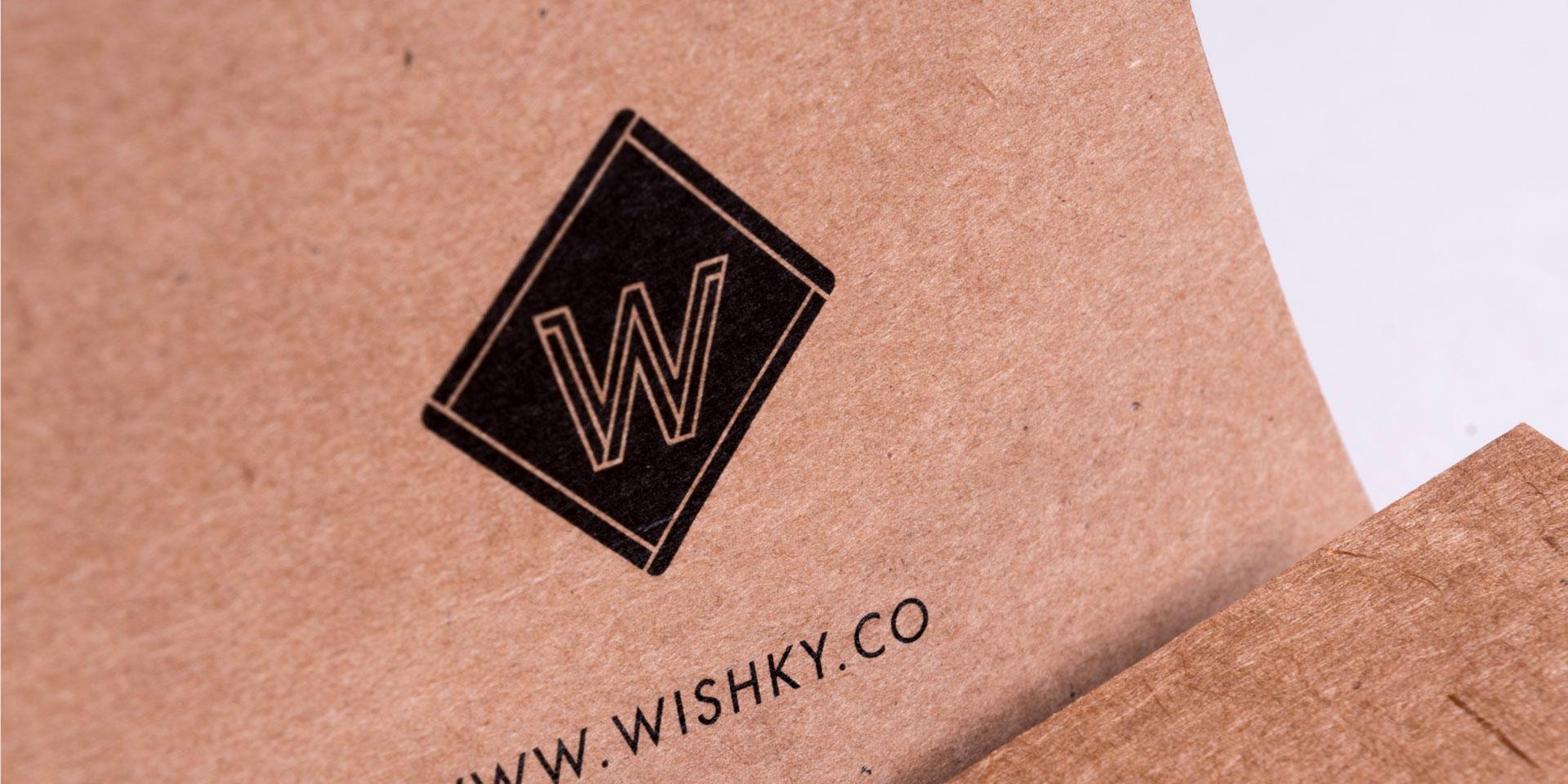 Product: Brand, packaging & web design for Wishky - The Design Attic