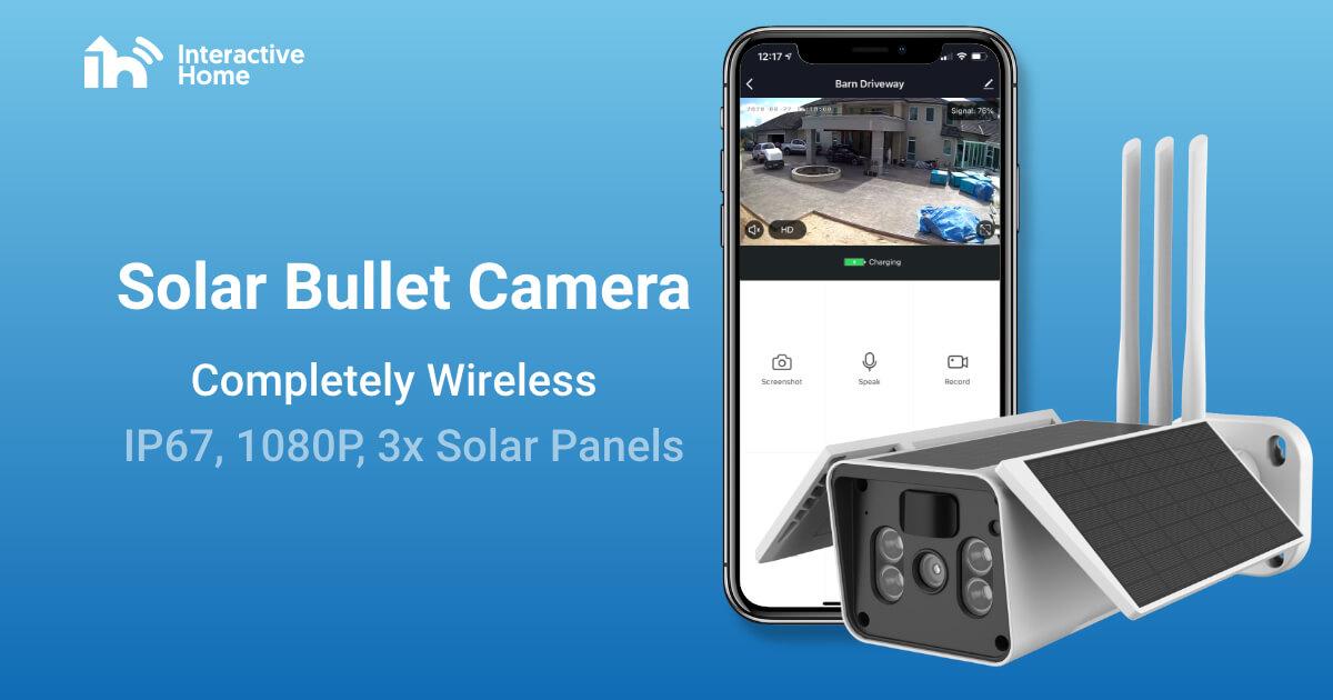 Product Solar Bullet Camera | Interactive Home image