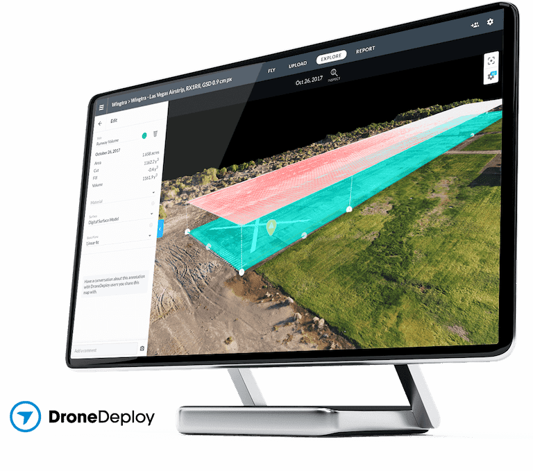 Product: DroneDeploy : robust processing of large, high-accuracy drone surveys | Wingtra