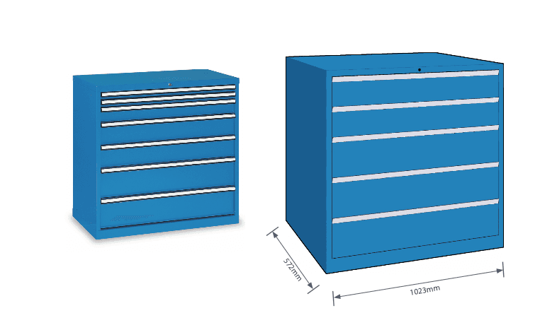 Product D Series Industrial Storage Cabinets with Drawer – Actiwork image