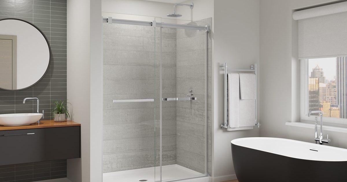 Product Duel Alto Sliding Shower Door - Anve Kitchen And Bath image