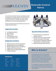 Product Hydraulic Control Valves & Modules - Arkwin Industries image