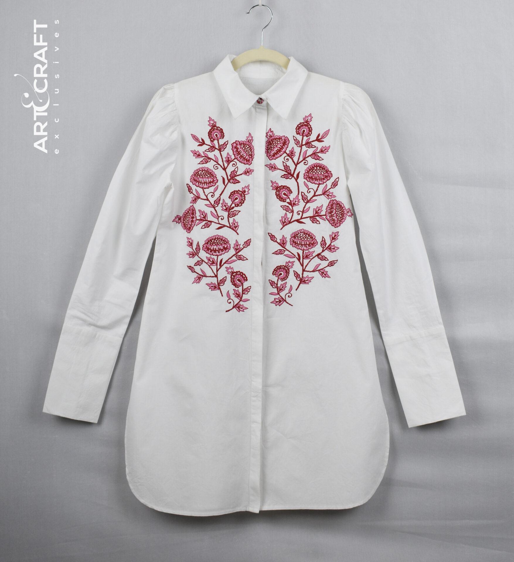Product Cotton Cambric White Top - Art & Craft Exclusives: Clothing Manufacturers in India image