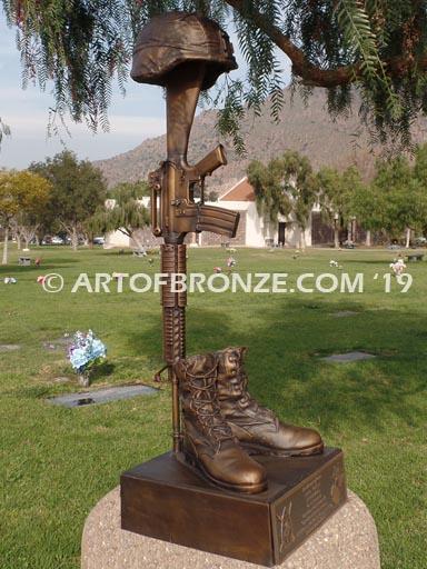 Product Fallen Soldier Battle Cross | Honor the Brave | Art of Bronze image