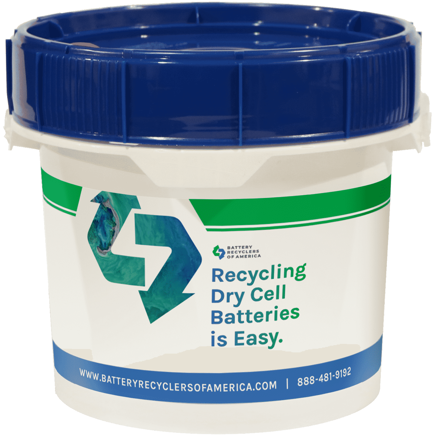 Product 35 lb Battery Recycling Bucket • Battery Recyclers of America image