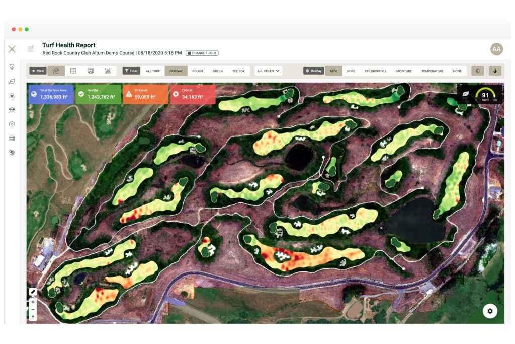 Product Drone Technology for Golf Course Management | Blue Nose Aerial Imaging image