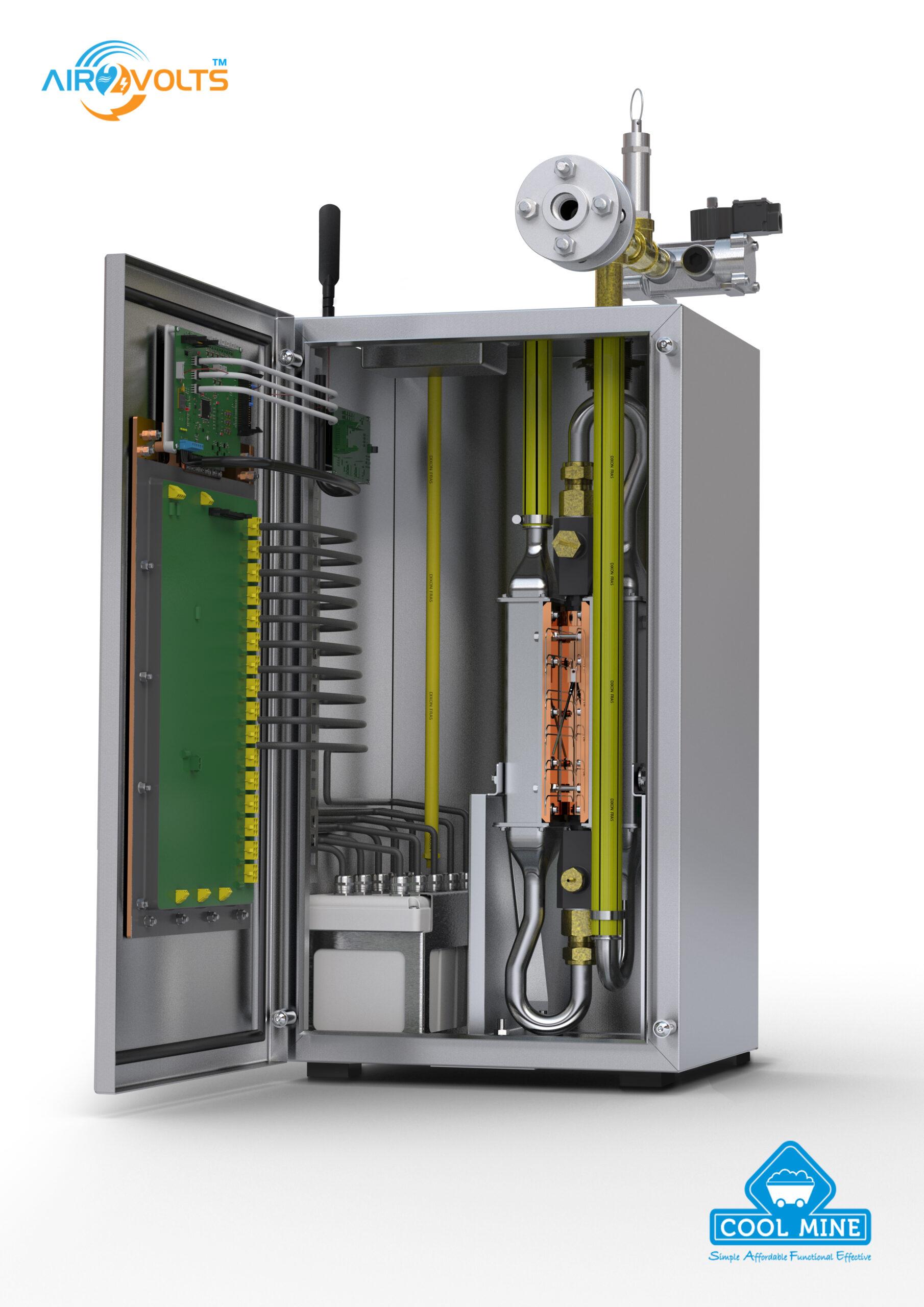 Product AIR2VOLTS - Generating Intrinsically Safe Uninterruptible Power From An Underground Coal Mine's Compressed Air Service. - Cool Mine image