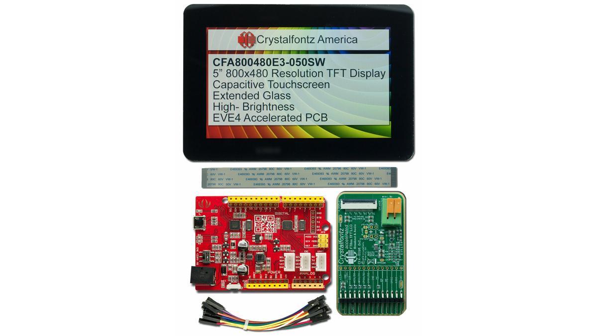 Product 5" Touchscreen EVE Development Kit from Crystalfontz image