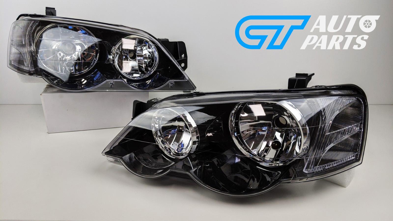 Product Sports Version Black Head Lights for 02-06 Ford Falcon BA BF XR6 XR8 Farimont FPV Sedan Ute - CT AutoParts image