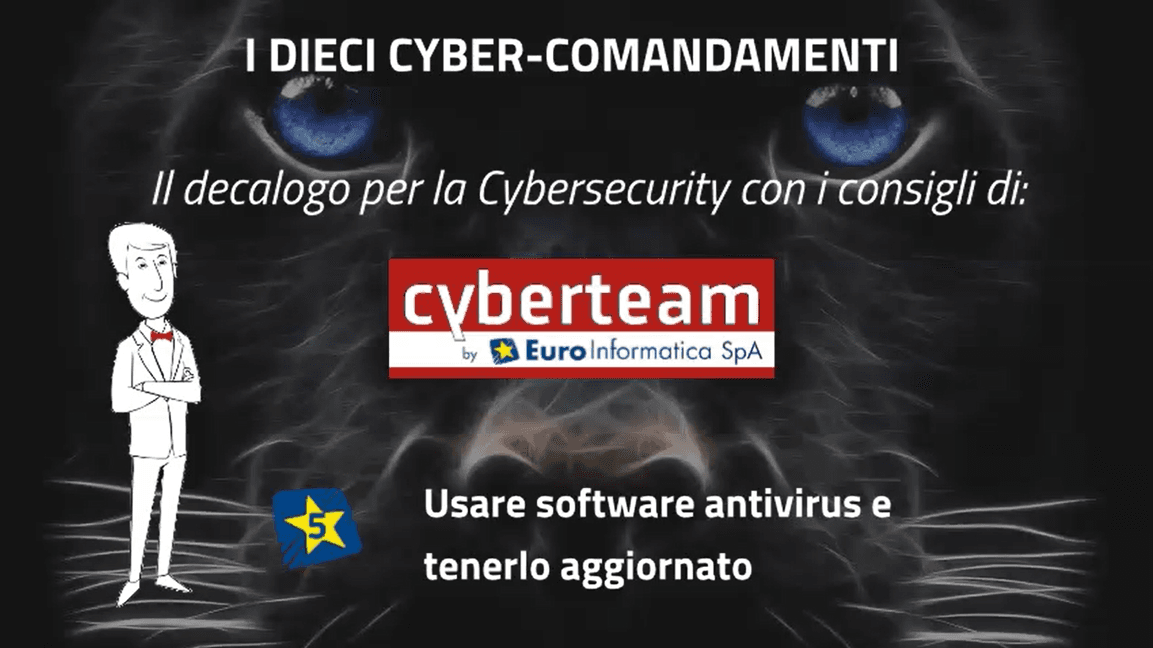 Product Usare software antivirus e tenerlo aggiornatoI Dieci Cyber Comandamenti • Cyberteam image
