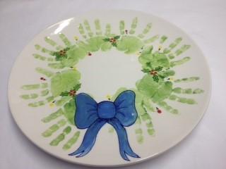 Product Christmas Wreath Platter - Daisyroots Ceramics image