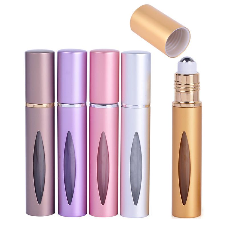 Product Elegant Aluminum Roll on Bottle Mini Travel Refillable Empty Container For Essential Oil with 100% Leak Proof Stainless Steel Roller Balls - NANCHANG ECO PACKAGING CO., LTD image