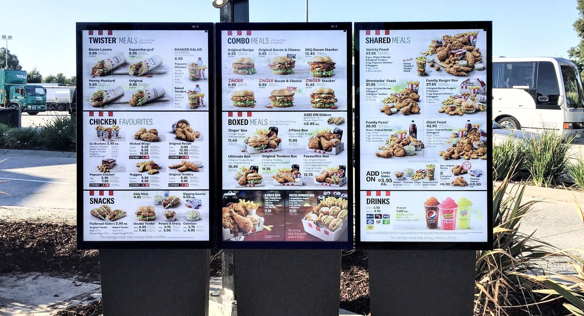 Product Quick Service Restaurant | Digital Menu Displays | Fleetmark image