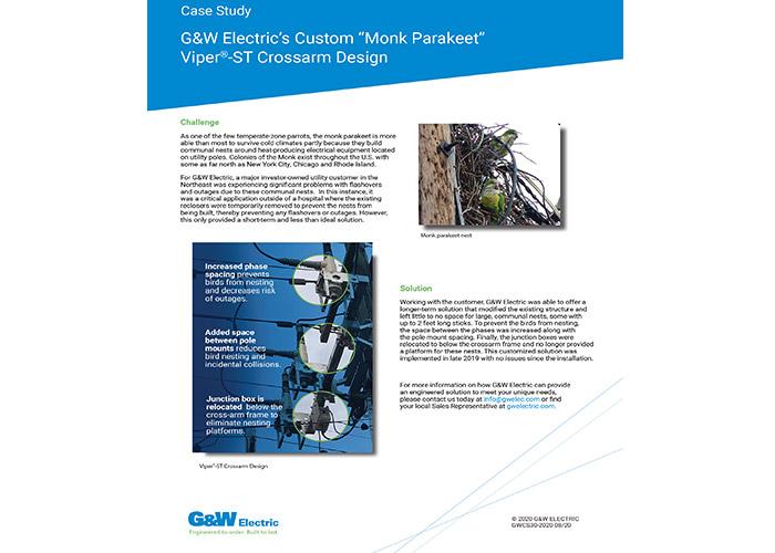 UseCase: G&W Electric’s Custom Viper®-ST Crossarm Design - Case Study - G&W Electric