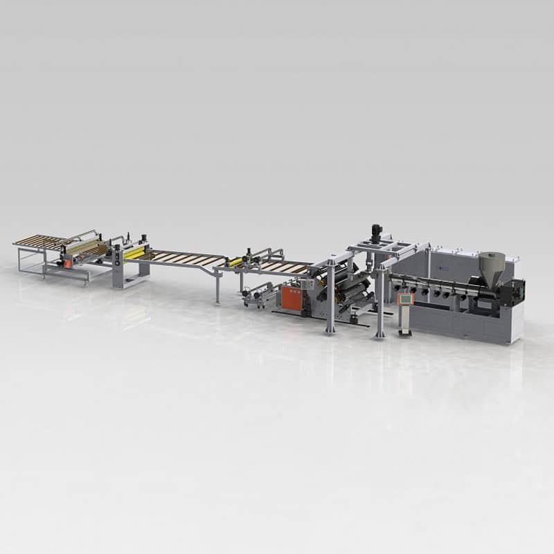 Product PP PE PVC ABS PVDF board extrusion line - China plastic extrusion line manufacture-Gwell image