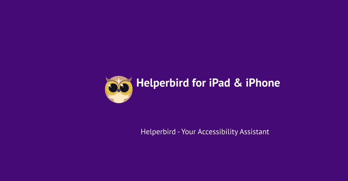 Product Helperbird for iPad & iPhone - Helperbird - Helperbird image