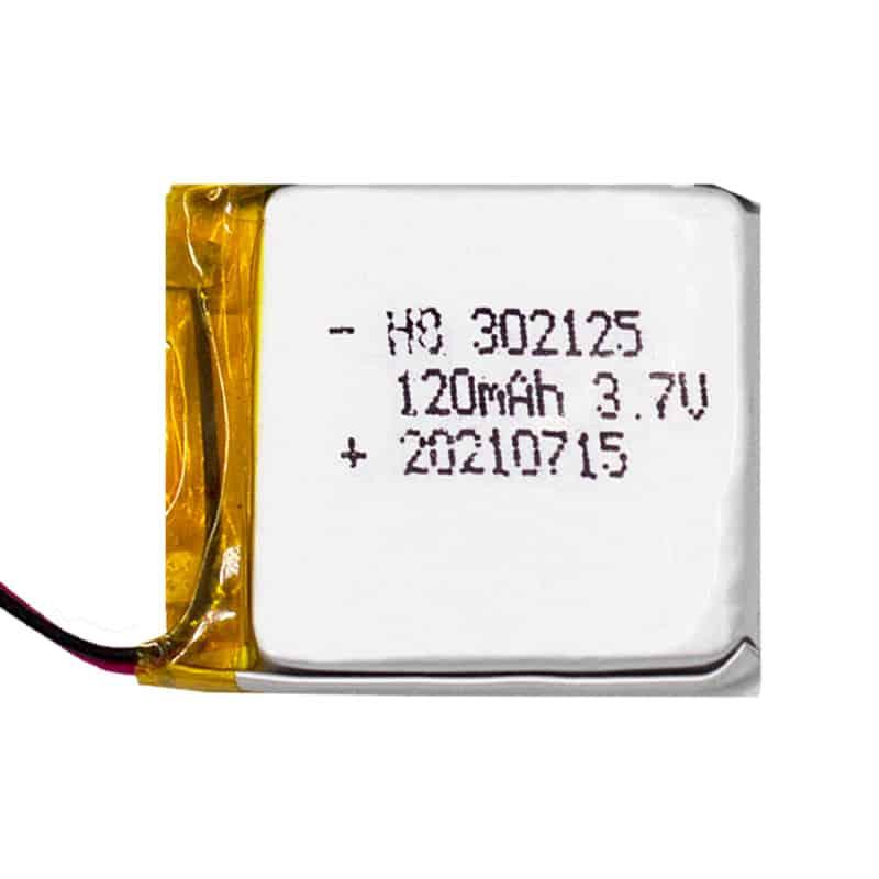 Product HB 302125 3.7V 120mAh Lithium Polymer battery - Hoppt Battery image