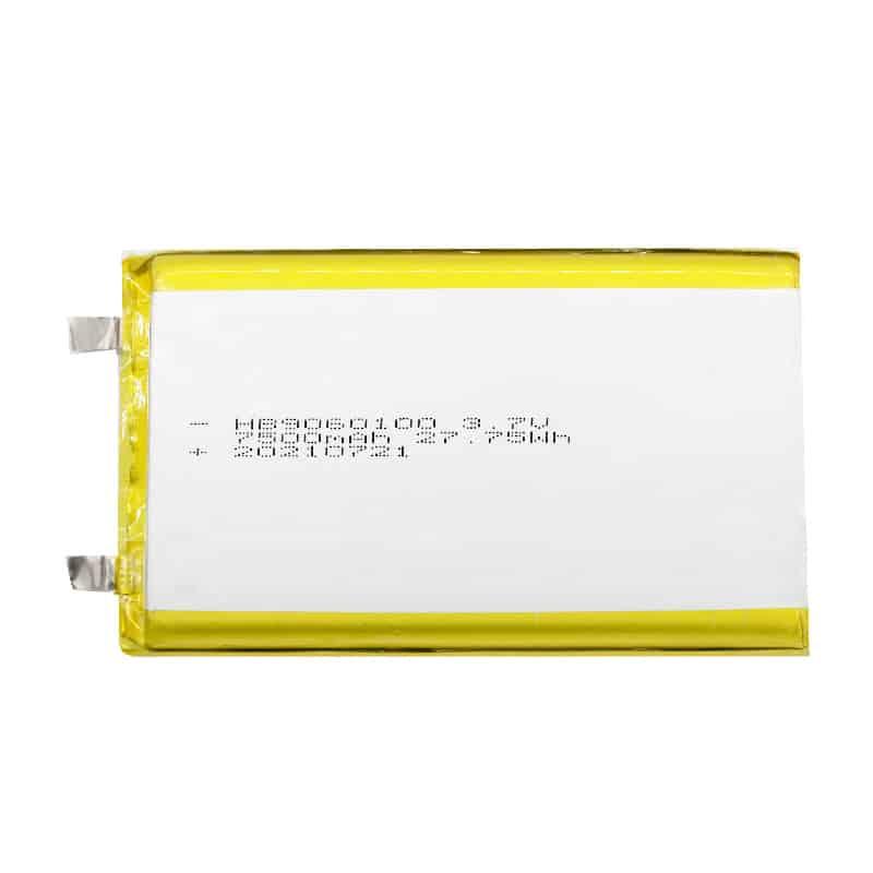 Product HB 9060100 3.7V 7500mAh 27.75Wh Lithium Polymer Battery - Hoppt Battery image
