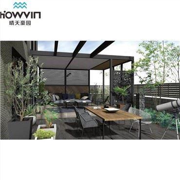 Product Garden Solutions Custom Made Waterproof Motorized Aluminum Opening Roof Pergola image