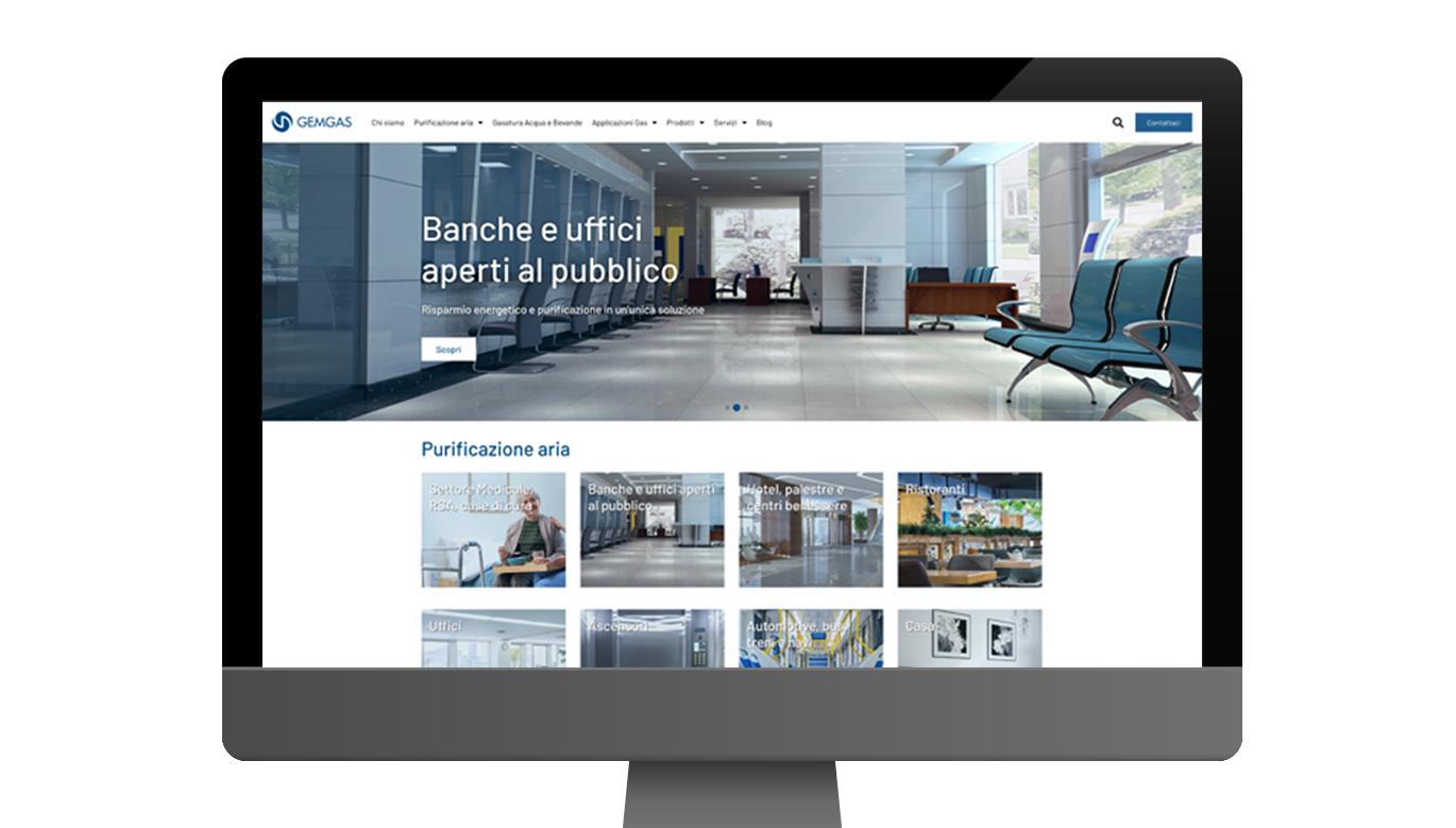 Product Restyling sito web Gemgas | Agenzia di comunicazione e marketing image