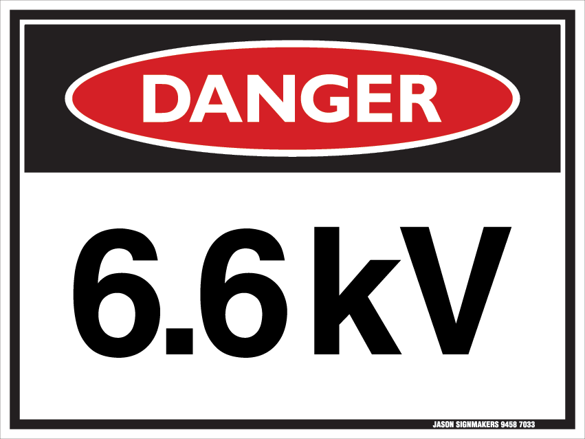 Product 6.6KV DANGER STICKER – Jason Signs image