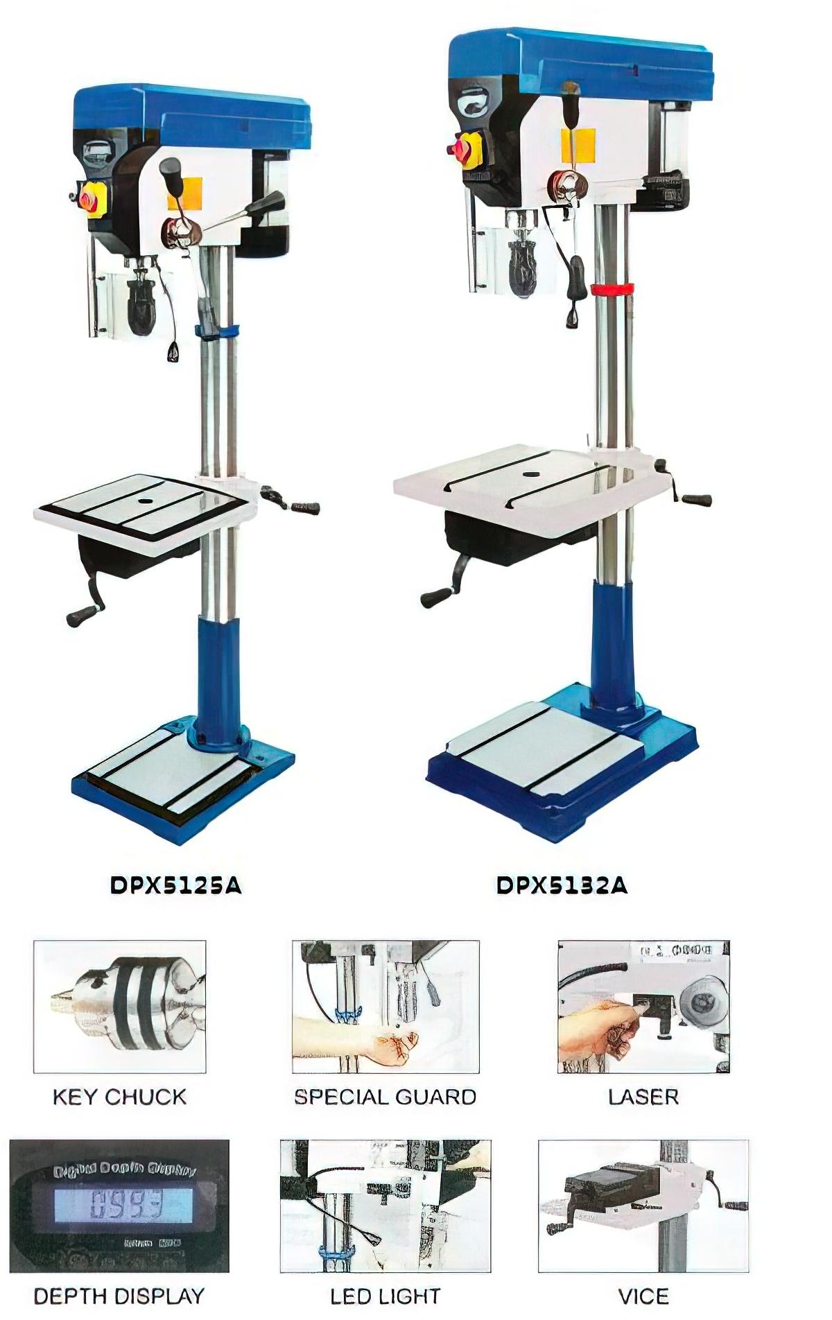 Product: DPX5125A / 32A Drill Press Drilling Machine | J&M Machine Tools