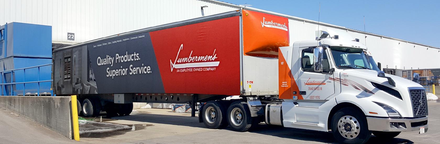 Product Truck Delivery Building Materials | Lumbermen's Inc. | Distributor image