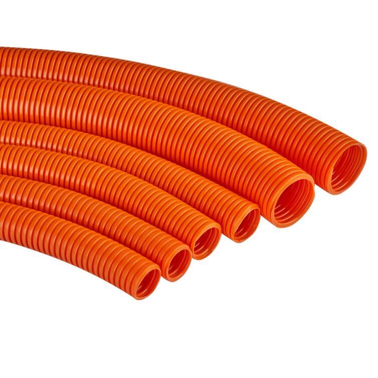 Product Orange Corrugated Wire Loom Conduit - MJ Cable Protection Sleeve image