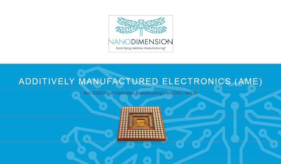 Product 3D Printed 5G Antennas and Advanced AME Devices with AME Technology - Nano Dimension image