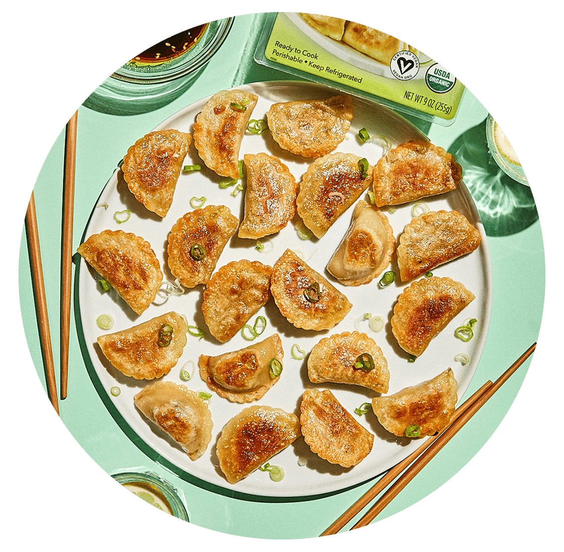 Product Organic Vegan Tofu Vegetable Dumplings image